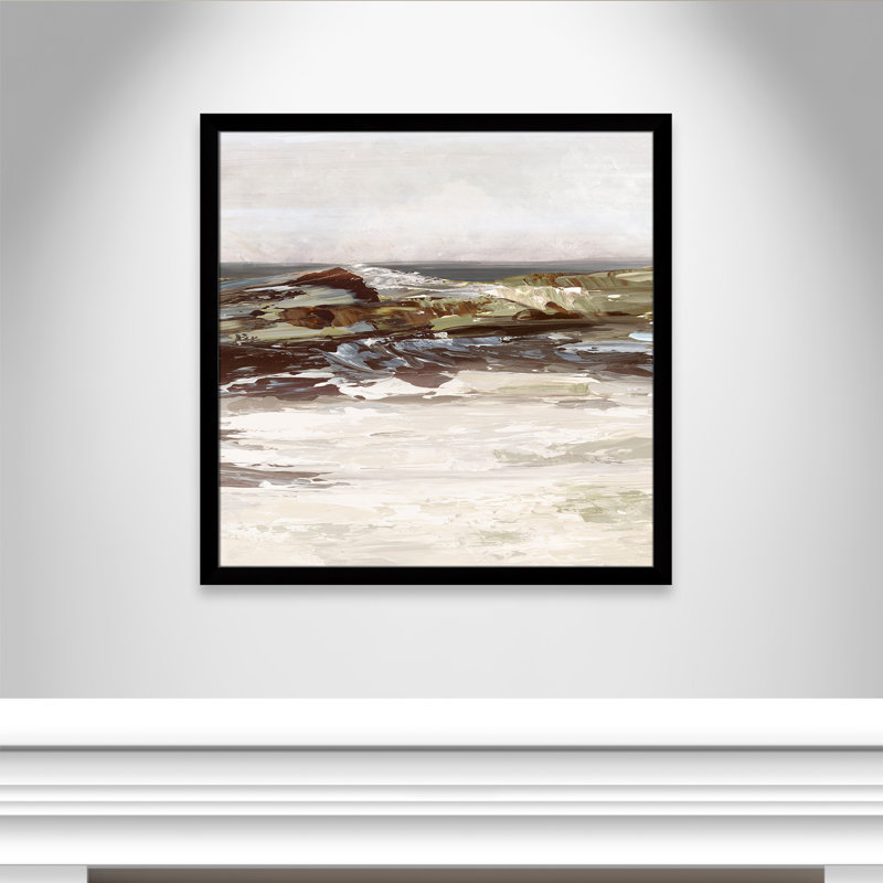 «Stoney Peak Print» par Casa Fine Arts, Impression encadrée noire sans passe-partout, H 37,5 po x l 37,5 po x P 1,25 po