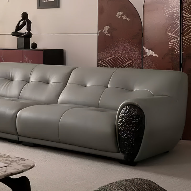 Canapé en bois massif Retro Living, Gris