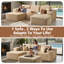 Canapé modulaire en forme de L de 106 po avec repose-pieds Seren Boneless-116240536-116240540
