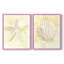 Impression encadrée Salty Seashell I-Premium - prête à être accrochée - aucun clou requis - aucun clou requis-1846377405-1846377407
