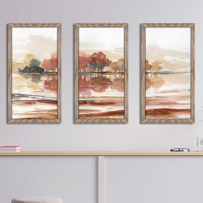 «Earthy Dreams», reproduction sur acrylique 3 pièces, H 25,5 po x l 40,5 po x P 1 po