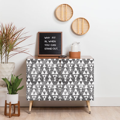 Holli Zollinger Stacked 2 Door Credenza Cabinet
