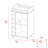6-Bottle 3-Shelf Bar Cart Carbon