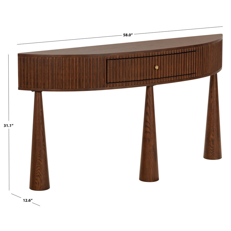 Vivietta Fluted Wood Console