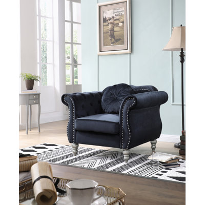 Chaise avec accoudoirs évasés chic Chic