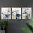Floral Study  Series  XCII  -Set Of 3 Framed Giclee Prints -Ready to Hang-107253525-107253523