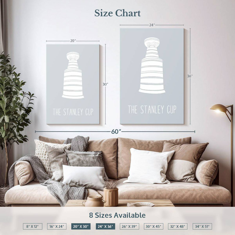 Stanley Cup, 36" H x 24" W