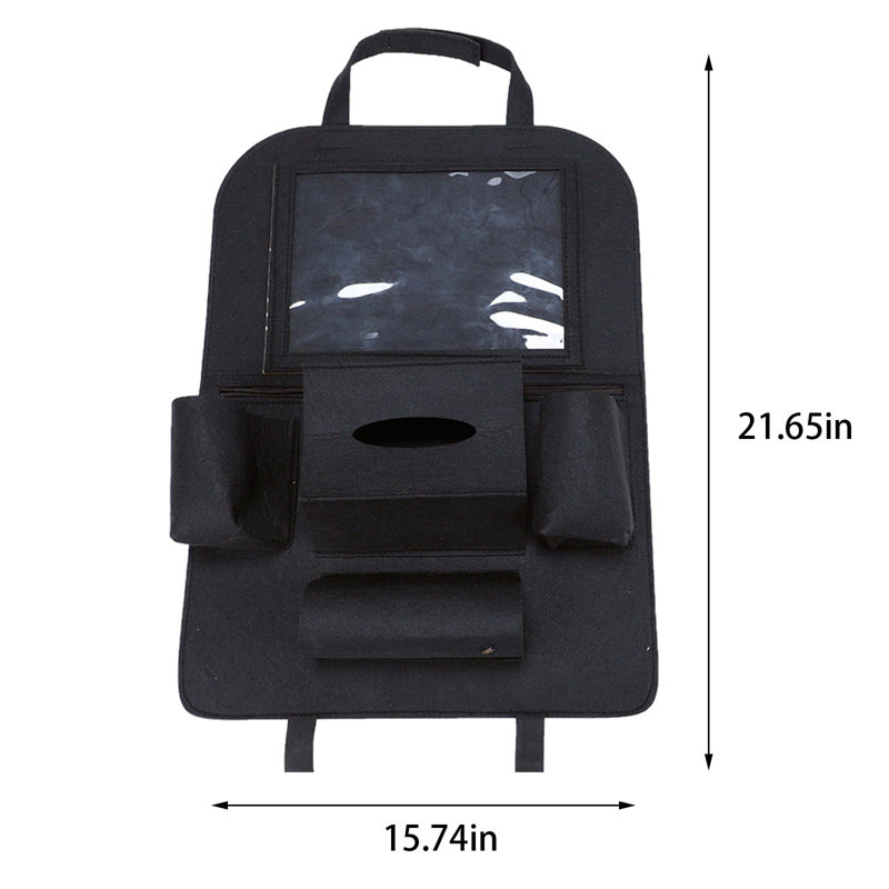 Sac à dos Sac de rangement pour voiture Sac de rangement pour siège, Black