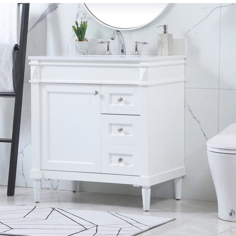Ensemble de meuble-lavabo simple 32 po Readington, Blanc
