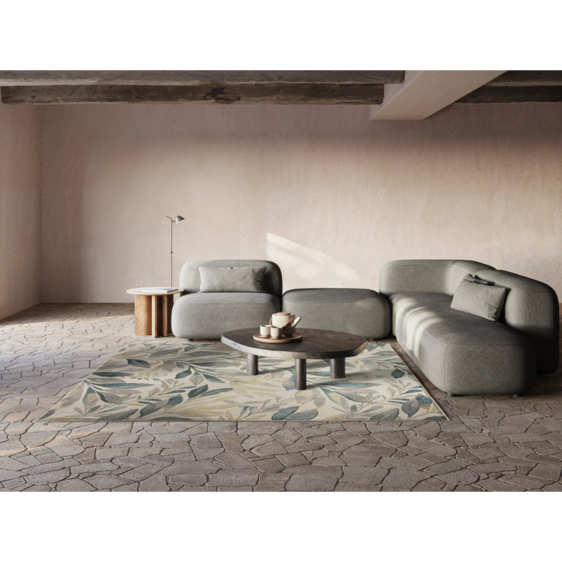 Floral Area Rug, Rectangle 120 x 170 cm