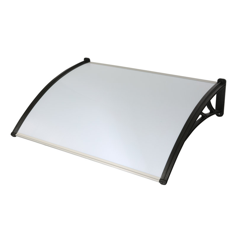 47.24" W x 39.37" D Convex Door Awning in Clear, Opal