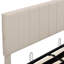 Lit plateforme tapissier avec système de rangement hydraulique-108720600-108720603