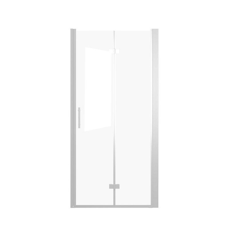 Bifold Shower Door, 36" X 72", 6Mm Tempered Glass, Chrome Aluminum Frame