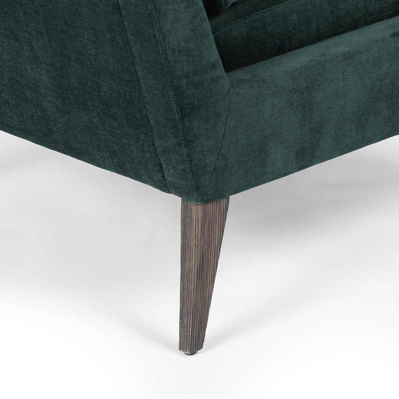 Olson Armchair, Emerald Worn Velvet