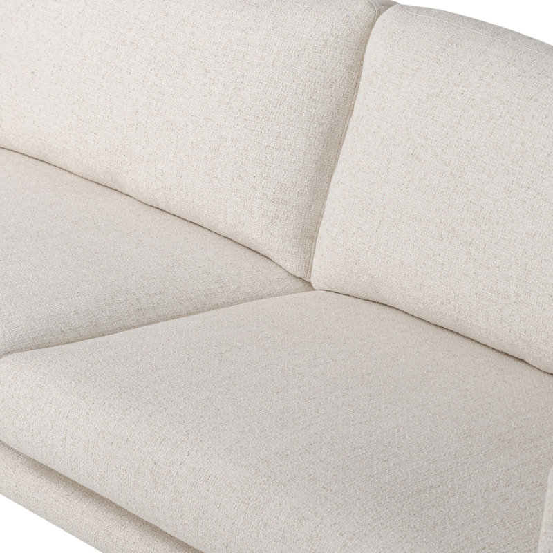 Canapé Melle - 87 po - Omari naturel, Mélange de polyester naturel Omari