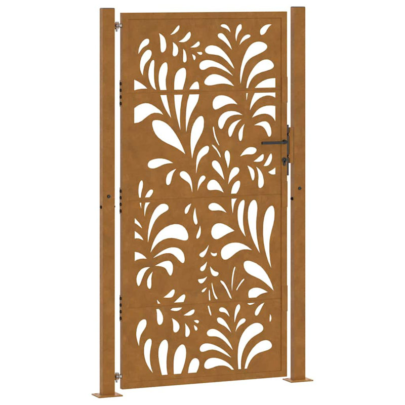 Barrière de jardin vidaXL 105 x 180 cm, 39,4 po x 68,9 po, Brun