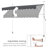 118" L Manual Retractable Awning For Patio Balcony Courtyard-108468692-108468690