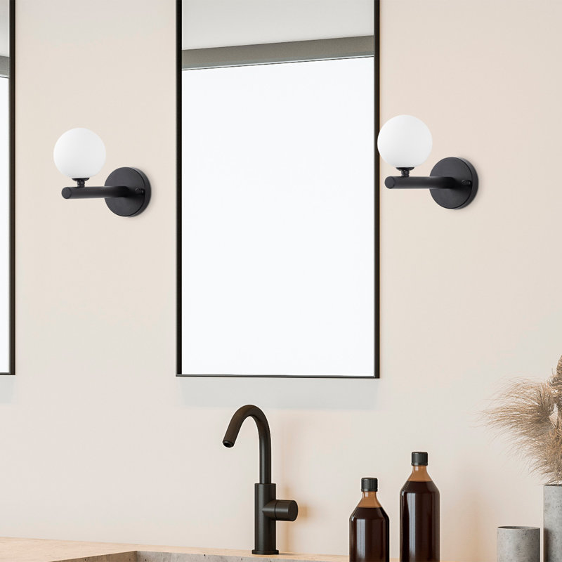 Modern Wall Lamp with Metal Body, Black & White Finish, 3.9 x 8.7 x 6.7 inches | IP20 Rated, G 9 Socket (Max 8W), Sleek Scandinavian Design | Ideal for Industrial & Novelty Decor, Bulb Not Included