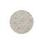 Tapis tissé rond lavable crème-1374285210