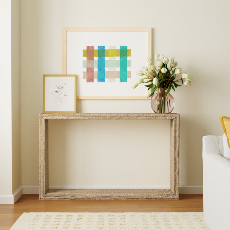 Evana Open Storage Console Table