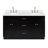 61 " W Freestanding Standard Free Standing 2 Double Vanity Bathroom Vanity With White Quartz Top-690850118-613216688