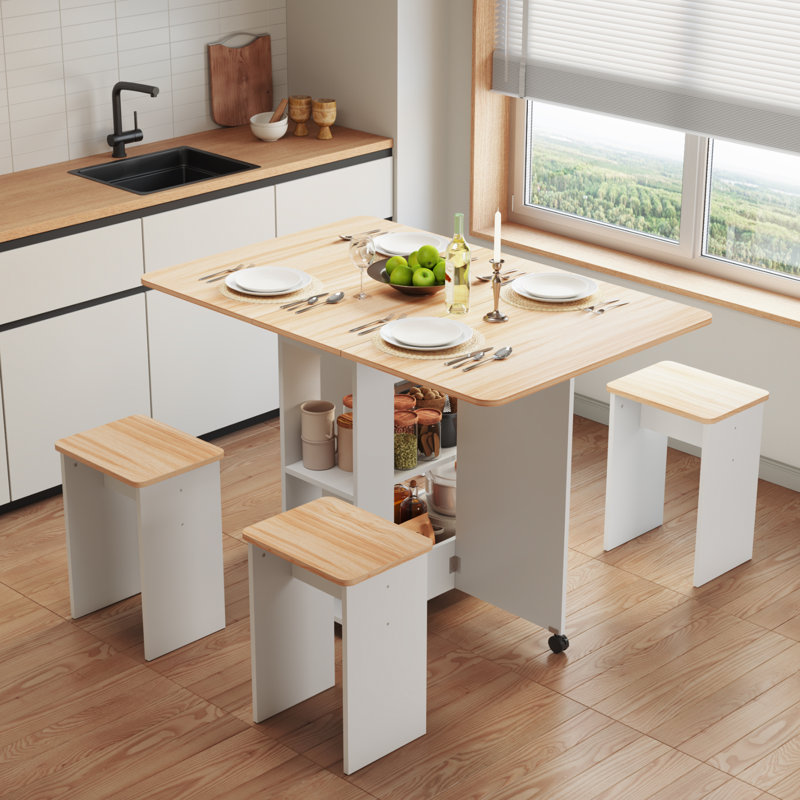 4 - Person Dining Set, Brown