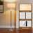61.8" Dimmable Standard Floor Lamp With Remote and Bulb Included-149437610