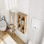 Petites tablettes de rangement murales de 24 pouces, convenant à une petite salle de bain, bureau, pièce de rangement, chêne d'origine (emballage Kd)