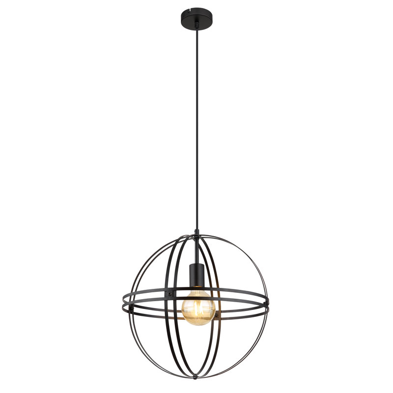 Antares 1 - Light Matte Black Pendant, 42cm H x 8cm W