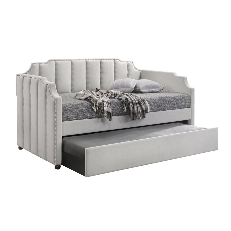 Lit de jour simple avec couchette Dove Grey