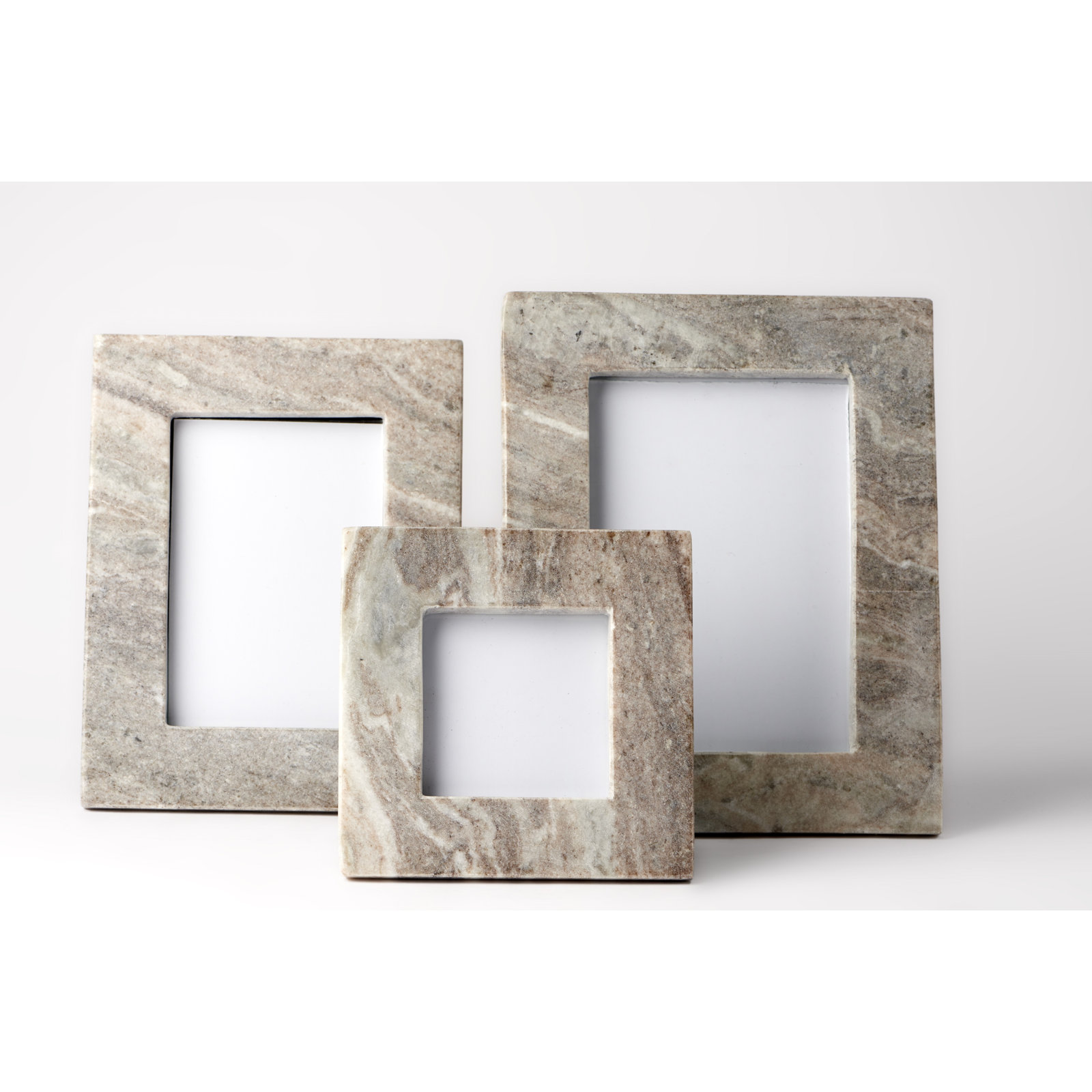 Tellis Brown Marble Matte Picture Frame, 2.5" x 3.5"