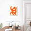 «Burnt Orange Abstract», reproduction sur toile tendue-1501820368