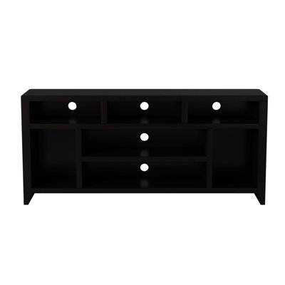 Meuble télé Urban Loft 66 po, fini, convient aux téléviseurs jusqu'à 80 po, sans assemblage, 7 sections de rayonnage 66 po, coloré, peut accueillir des téléviseurs de 80 po, espaces