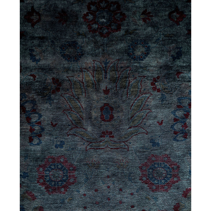 Overdyed One-of-a-Kind 6' 2" X 8' 10" Hand Knotted Area Rug