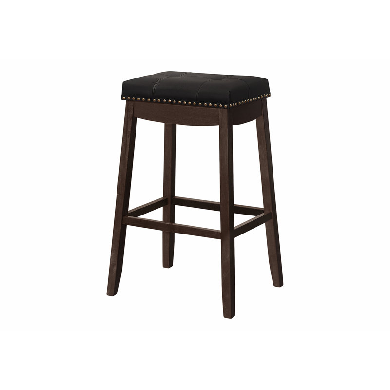 Ensemble charmant de 2 tabourets de bar transitionnels avec sièges rembourrés confortables et fabrication robuste
