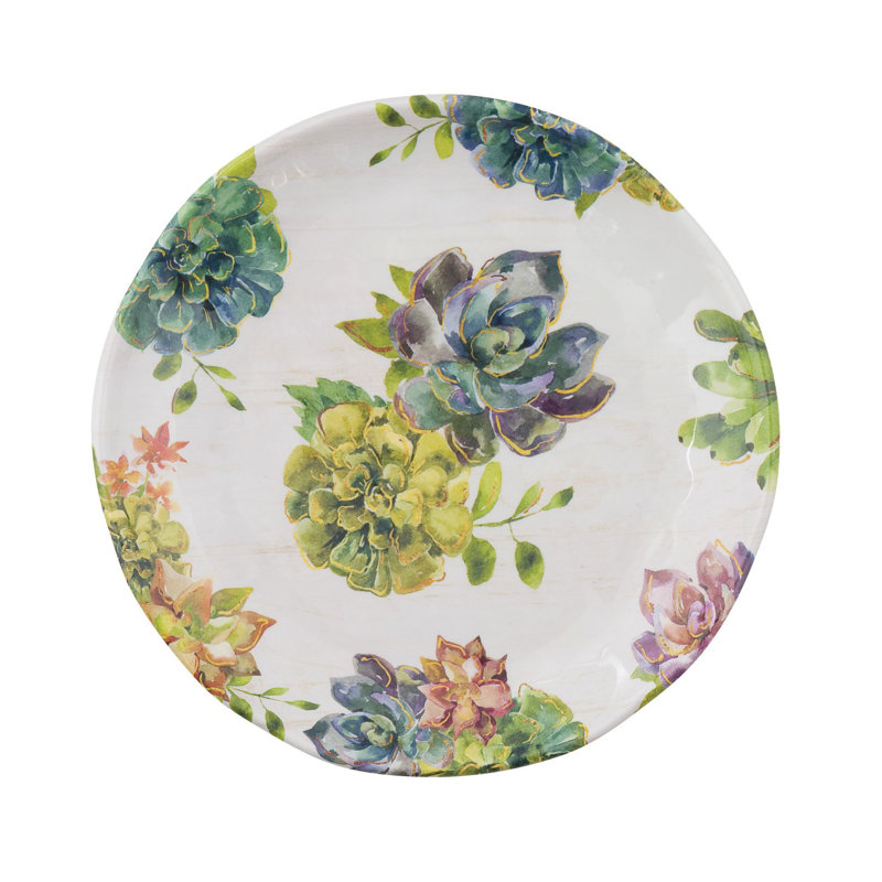 Doddridge Succulents 6" Melamine Bread and Butter Plate