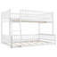 Full XL over Queen Bunk Bed with Ladder & Guardrails – Space-Saving Solid Wood Kids/Teen Bed