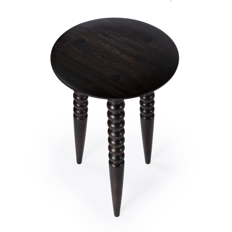 Fluornoy Wood Side Table, Dark Chocolate