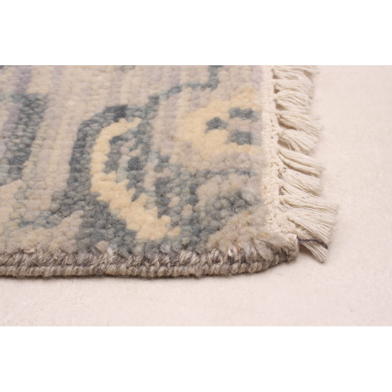 Tapis unique gris clair 8 pi x 9 pi 9 po Akeisha
