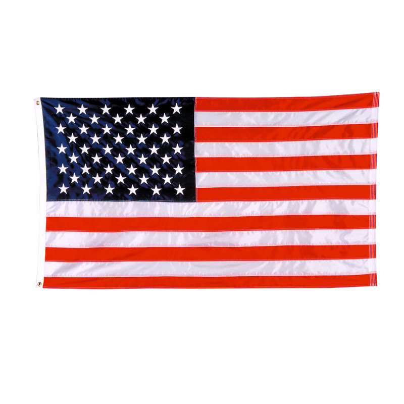 Patriotic American Flag with Brass Grommets, 5" x 8"