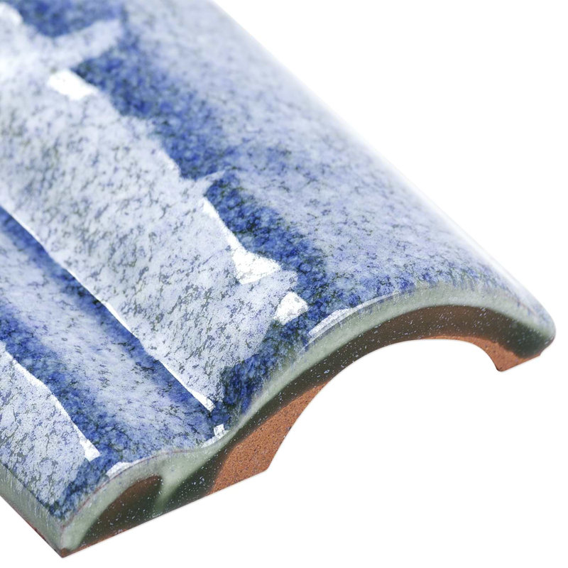 Angela Harris Dunmore 2X8 Ceramic Chair Rail Liner, Blu