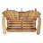 Wood Adirondack Loveseat Double Chair For Garden Yard