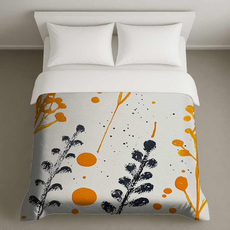 Housse de couette Art Floral Bedding Modern, Très grand lit