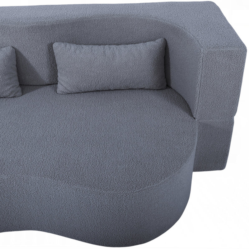 Canapé-lit convertible Teddy, Ourson gris 