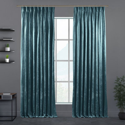 Velvet Semi-shee Single Curtain Panel