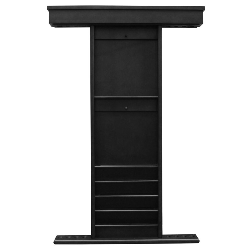 Playcraft Premium Hardwood Billiard Wall Cue Racks, Black