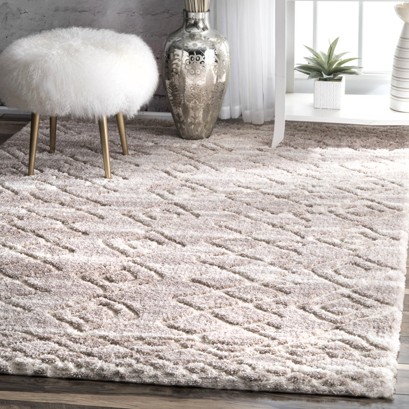 Tapis beige clair Willacoochee, Rectangle 4 pi x 6 pi