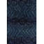 Vintage Swedish Rya Rug, Black And Blue Abstract Design - Rug & Kilim