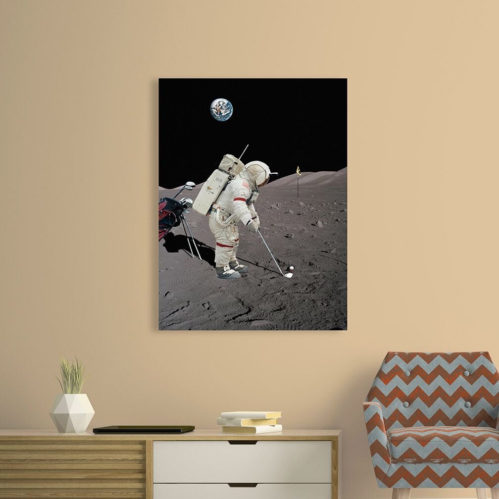 Leinwandbild Lunar Golf (NASA)