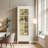 Modern White Solid Wood Bookcase with Drawer